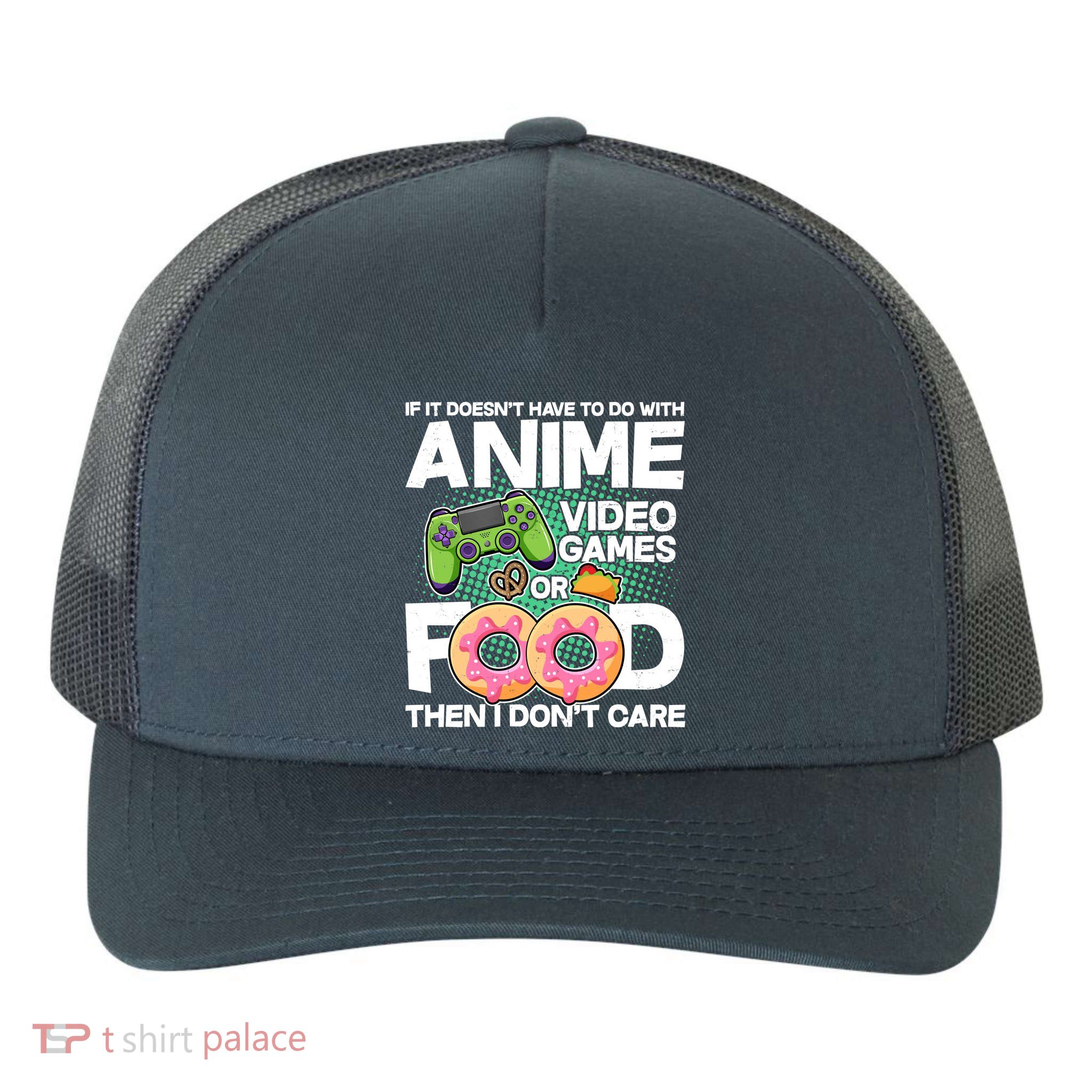Funny Anime Food And Video Games Yupoong Adult 5-Panel Trucker Hat