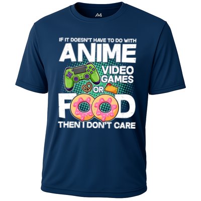 Funny Anime Food And Video Games Performance Shirt