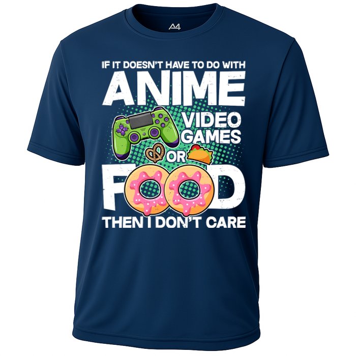 Funny Anime Food And Video Games Cooling Performance Crew T-Shirt