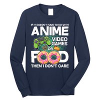 Funny Anime Food And Video Games Long Sleeve Shirt