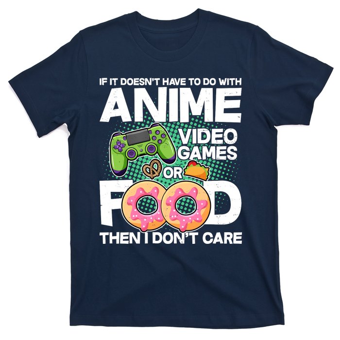 Funny Anime Food And Video Games T-Shirt