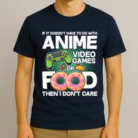 Funny Anime Food And Video Games T-Shirt