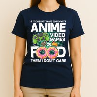 Funny Anime Food And Video Games T-Shirt