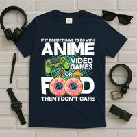 Funny Anime Food And Video Games T-Shirt