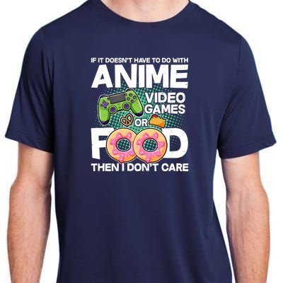 Funny Anime Food And Video Games Adult ChromaSoft Performance T-Shirt