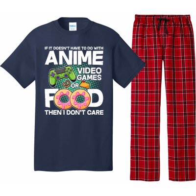 Funny Anime Food And Video Games Pajama Set