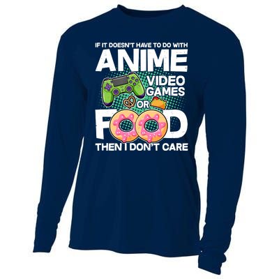 Funny Anime Food And Video Games Cooling Performance Long Sleeve Crew