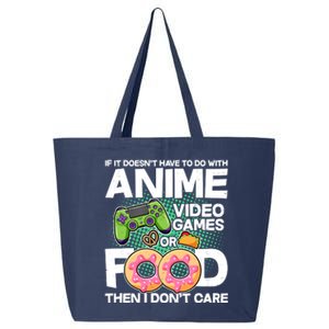 Funny Anime Food And Video Games 25L Jumbo Tote