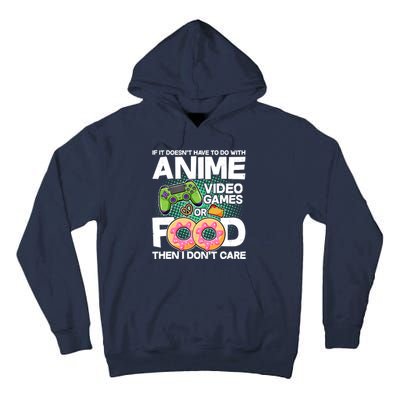 Funny Anime Food And Video Games Tall Hoodie