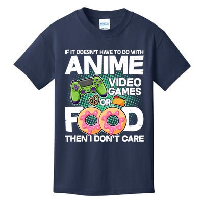 Funny Anime Food And Video Games Kids T-Shirt