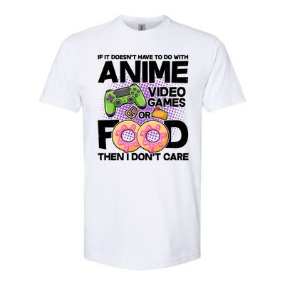 Funny Anime Food And Video Games Softstyle® CVC T-Shirt