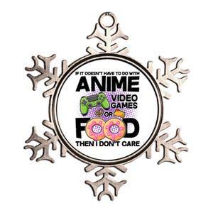 Funny Anime Food And Video Games Metallic Star Ornament