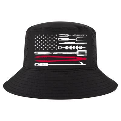 Funny American Flag Grilling Tools BBQ Grill Barbecue Tool Cool Comfort Performance Bucket Hat