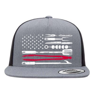 Funny American Flag Grilling Tools BBQ Grill Barbecue Tool Flat Bill Trucker Hat