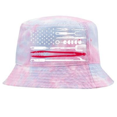 Funny American Flag Grilling Tools BBQ Grill Barbecue Tool Tie-Dyed Bucket Hat