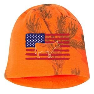 Farmer American Flag Cow Mom And Dad Gift Kati - Camo Knit Beanie