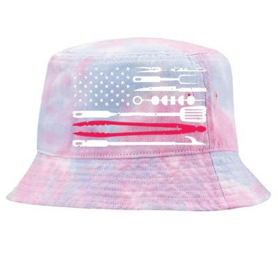 Funny American Flag Grilling Tools BBQ Grill Barbecue Tool Tie-Dyed Bucket Hat