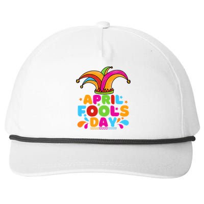 Funny April Fools Day 1st April Jokes Happy April Fools Day Snapback Five-Panel Rope Hat