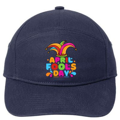 Funny April Fools Day 1st April Jokes Happy April Fools Day 7-Panel Snapback Hat