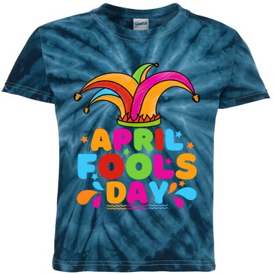 Funny April Fools Day 1st April Jokes Happy April Fools Day Kids Tie-Dye T-Shirt