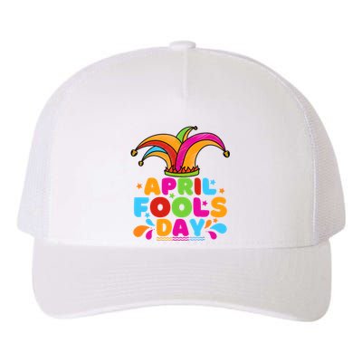 Funny April Fools Day 1st April Jokes Happy April Fools Day Yupoong Adult 5-Panel Trucker Hat