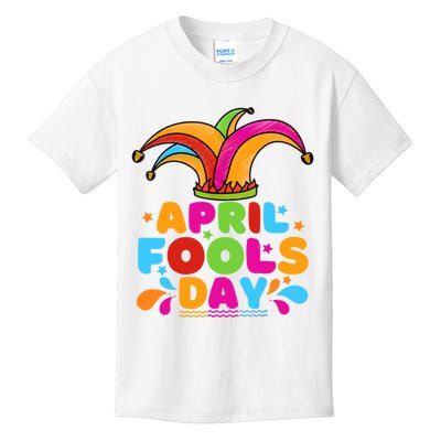 Funny April Fools Day 1st April Jokes Happy April Fools Day Kids T-Shirt