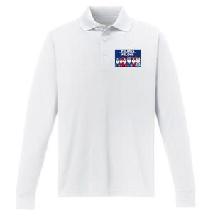 Felines Against Felons Performance Long Sleeve Polo