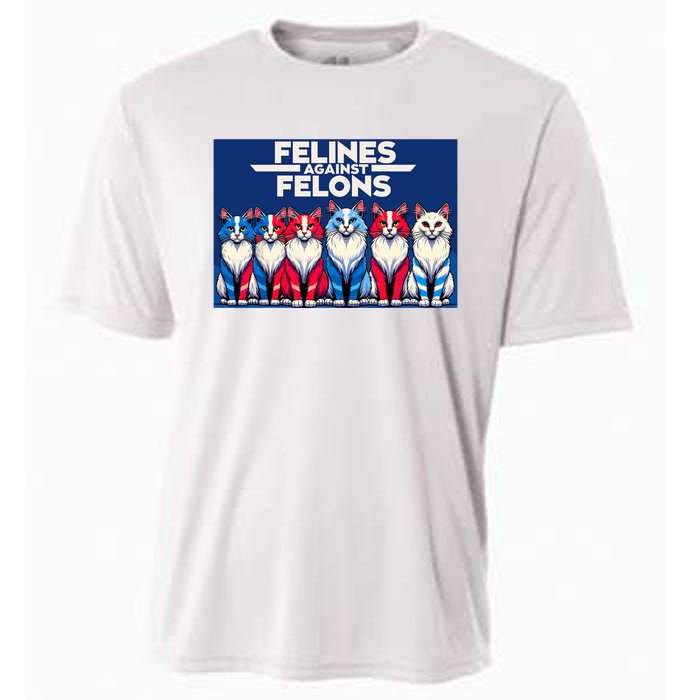 Felines Against Felons Cooling Performance Crew T-Shirt