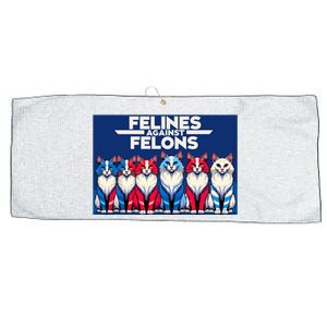 Felines Against Felons Large Microfiber Waffle Golf Towel