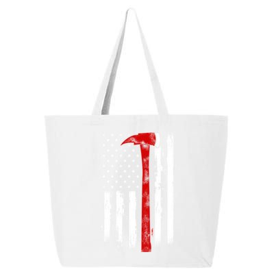 Fire Ax Fire Departt Firefighter American Axe Flag Gift 25L Jumbo Tote