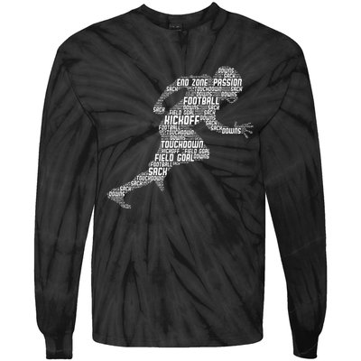 Football American Football Tie-Dye Long Sleeve Shirt