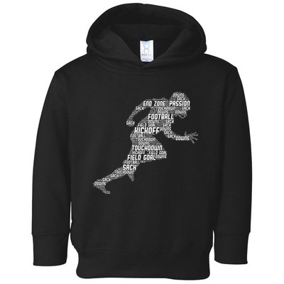 Football American Football Toddler Hoodie