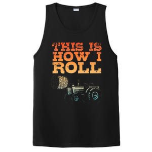 Farmer Art For Women Tractor Farming Hay Bale Cow Farmer PosiCharge Competitor Tank