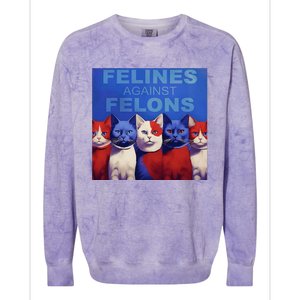 Felines Against Felons Colorblast Crewneck Sweatshirt