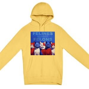 Felines Against Felons Premium Pullover Hoodie