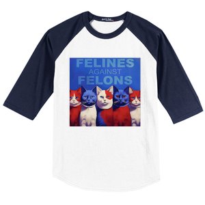 Felines Against Felons Baseball Sleeve Shirt