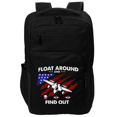 Float Around & Find Out Chinese Spy Balloon & UFOs USA Flag Impact Tech Backpack