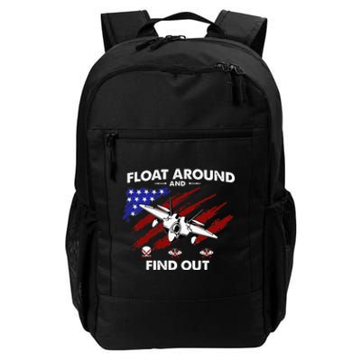 Float Around & Find Out Chinese Spy Balloon & UFOs USA Flag Daily Commute Backpack