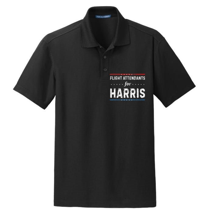 Flight Attendants For Kamala Harris President 2024 Dry Zone Grid Polo