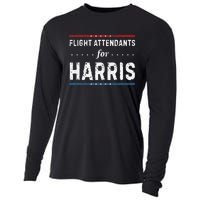 Flight Attendants For Kamala Harris President 2024 Cooling Performance Long Sleeve Crew