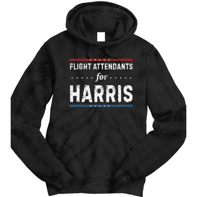 Flight Attendants For Kamala Harris President 2024 Tie Dye Hoodie