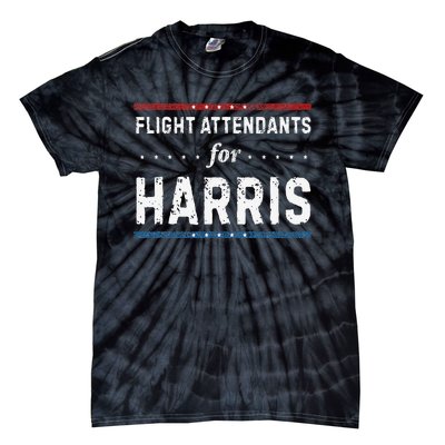 Flight Attendants For Kamala Harris President 2024 Tie-Dye T-Shirt