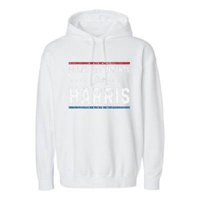 Flight Attendants For Kamala Harris President 2024 Garment-Dyed Fleece Hoodie