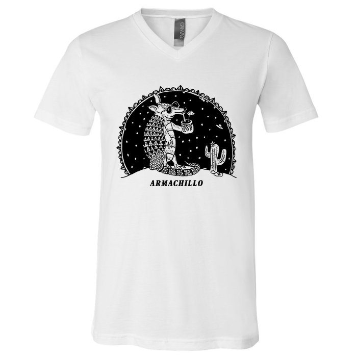 Funny Armadillo V-Neck T-Shirt