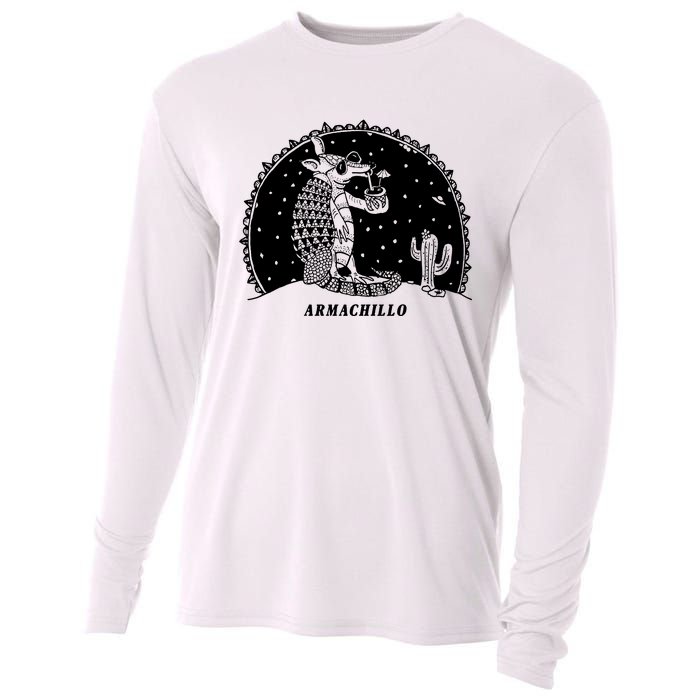 Funny Armadillo Cooling Performance Long Sleeve Crew