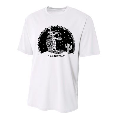 Funny Armadillo Performance Sprint T-Shirt