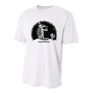 Funny Armadillo Youth Performance Sprint T-Shirt