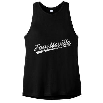 Fayetteville Arkansas Ladies PosiCharge Tri-Blend Wicking Tank