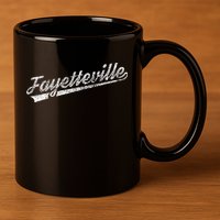 Fayetteville Arkansas 11oz C Handle Ceramic Mug
