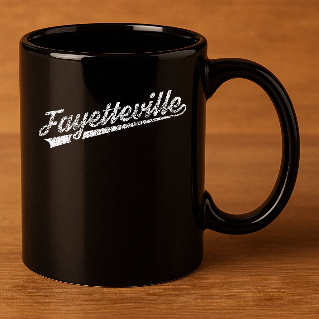 Fayetteville Arkansas 11oz C Handle Ceramic Mug